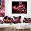 Coussin lombaire fleur d’art floral fractal