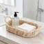 Panier de rangement en rotin tissé à la main avec poignées, plateau de rangement polyvalent pour la salle de bain, la cuisine, le salon, le comptoir et la tablette