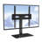 TV Stand Mount, Swivel Universal TV Stand For 32 To 55 Inch Tvs, Height Adjustable Portable Floor TV Stand With Tempered Glass Base For Bedroom, Living Room