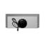 Streamline 28 in. Buccheri Ducted Insert 350 CFM Range Hood in Glossy Black with Mesh Filters, Electronic Button Control, LED Lights