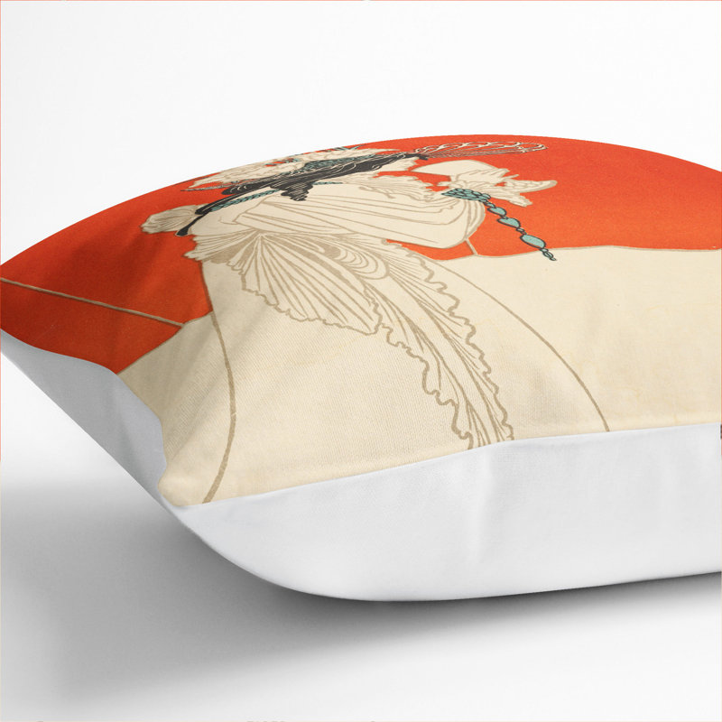 Square Cushion, 40cm H x 40cm W x 15cm D, White