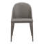 Ensemble de deux chaises d'appoint en similicuir gris-386944570