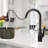 Kitchen Faucet With Pull-Down Sprayer, Kitchen Sink Faucet With Magnetic Butt Spray 3 Function, 1 Hole And 3 Holes-113572203