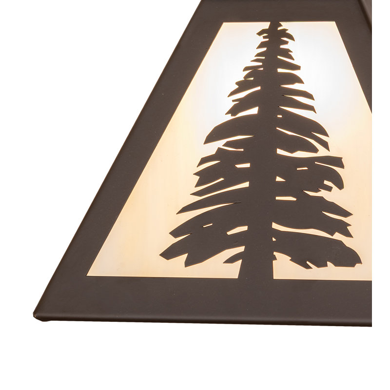 8" Square Tall Pines Shade