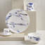 Marble Azure Bone China Dinner Plate