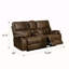 Causeuse inclinable brune