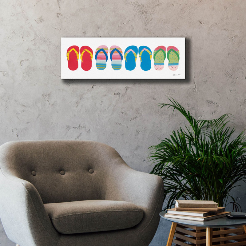  «Sea Sand Sun VII» par Courtney Prahl, art mural sur toile, 36 po x 12 po