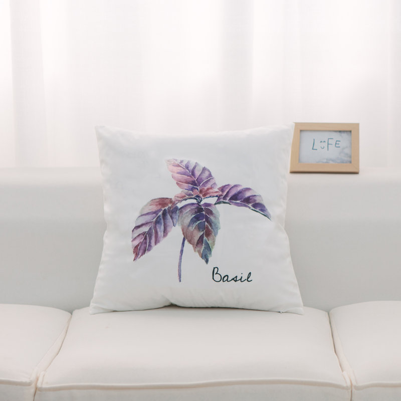 Housse et insert de coussin décoratif Herb - ensemble de 2, Mélange de duvet