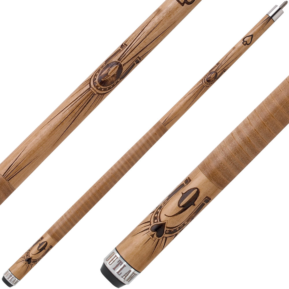 Outlaw OL14 Cherry Pool Cue Billiard Stick Billiards Cues Outlaw Cues 
