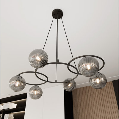 Frisco 6 - Light Matte Black Pendant
