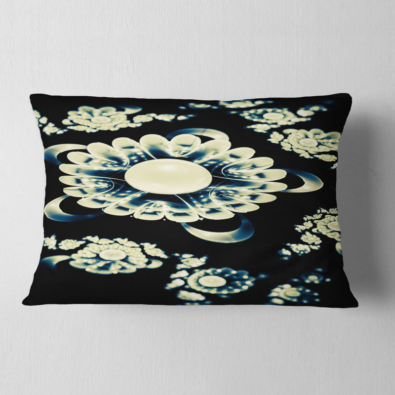 Coussin lombaire abstrait mandala floral