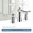 Moen Flara 2 Lever-Handle Widespread Bathroom Faucet Trim Kit, Valve Required-43409841