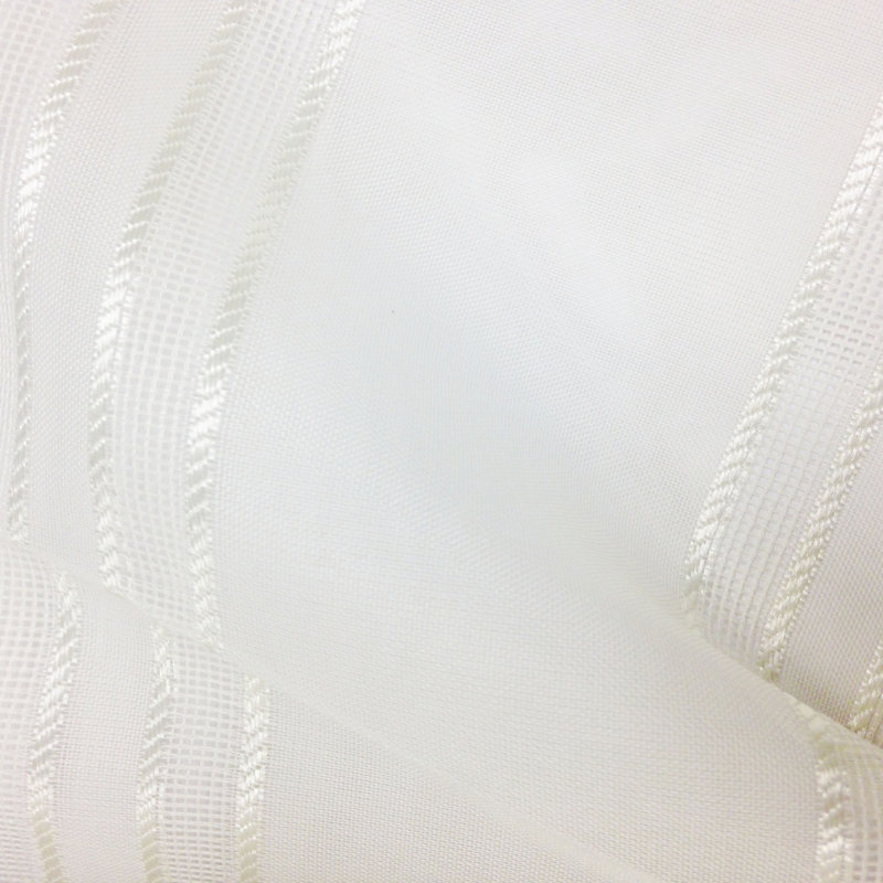 Tissu rayé 160 Sheers, Blanc cassé