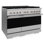 ZLINE 48 in. 6.7 cu. ft. Marino Dual Fuel Range with 8 Brass Gas Burners in Satin Stainless Steel