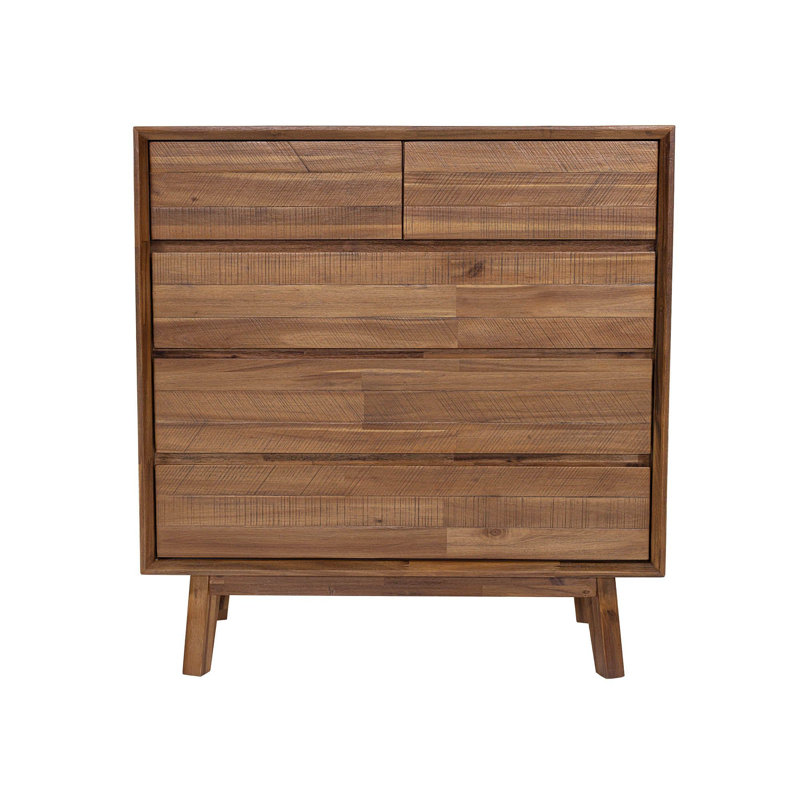 Seatonville 5-Drawer Acacia Chest