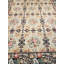 Tapis unique en laine noué à la main vert / brun / beige de 9 pi x 12 pi
