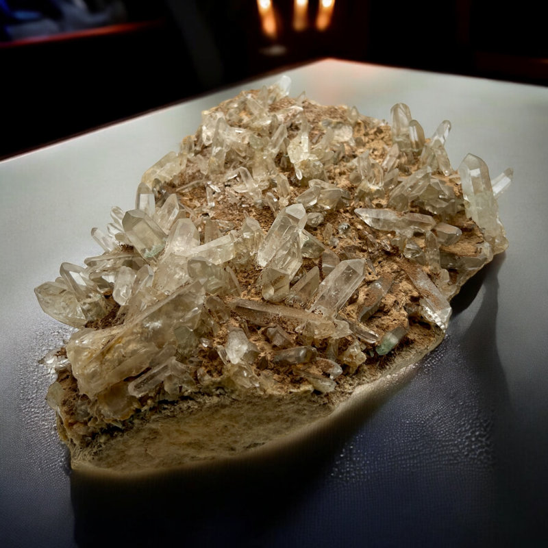Quartz himalayen terreux grand