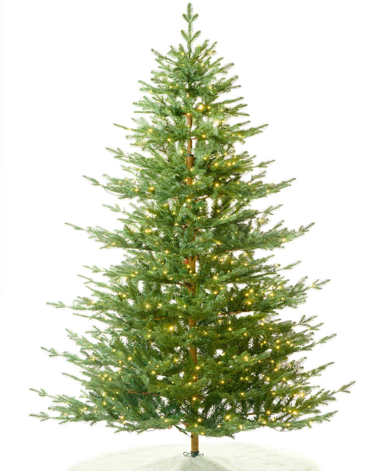 Cashmere Flocked Pre-Lit Fir Christmas Tree, 7.5ft, Not Pre-Lit