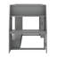 Lit mezzanine double avec bureau et portemanteaux