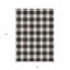 Tapis intérieur lavable à carreaux noir 3 pi x 5 pi