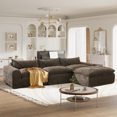 Kentin Boneless 116'' Upholstered Modular Sectional Sofa,No Assembly Required