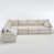 Tissu beige sélectionné