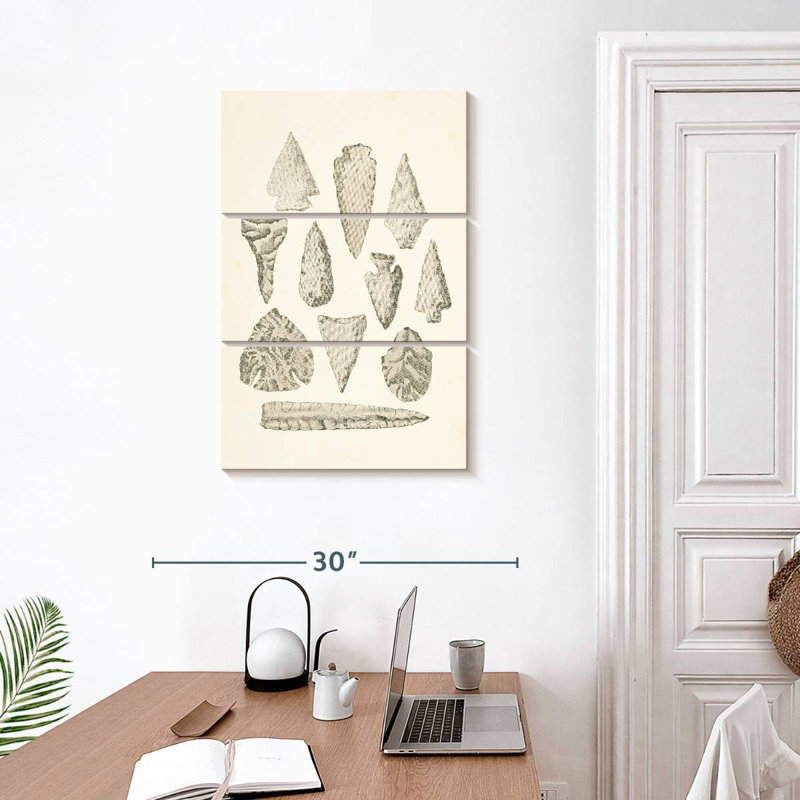 Keiri Ancient Arrowheads, 32" H x 20" W