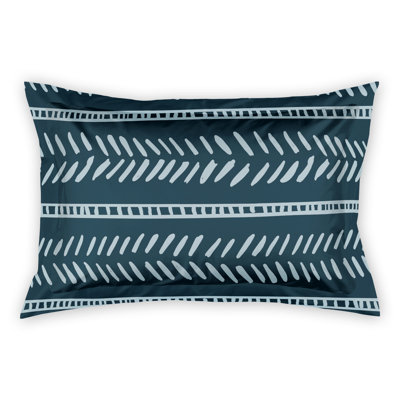 Taie décorative bleu marine