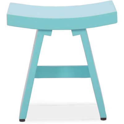 18" Asia Decorative Wood Bench by Aqua Teak