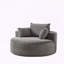 Canapé simple en velours côtelé avec tissu en fourrure de lapin et coussin de dossier-1082181211-1082181197