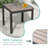 6 Piece Wicker Patio Sofa Set with Ottoman and Square Table-110943092