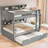 Astha Wood Bunk Bed with Trundle & Built-In Storage Shelves-125006263-125006266