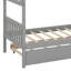 Lit en bois avec couchette-732680304