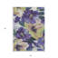 Tapis extérieur lavable floral mauve et lavande 5 pi x 8 pi