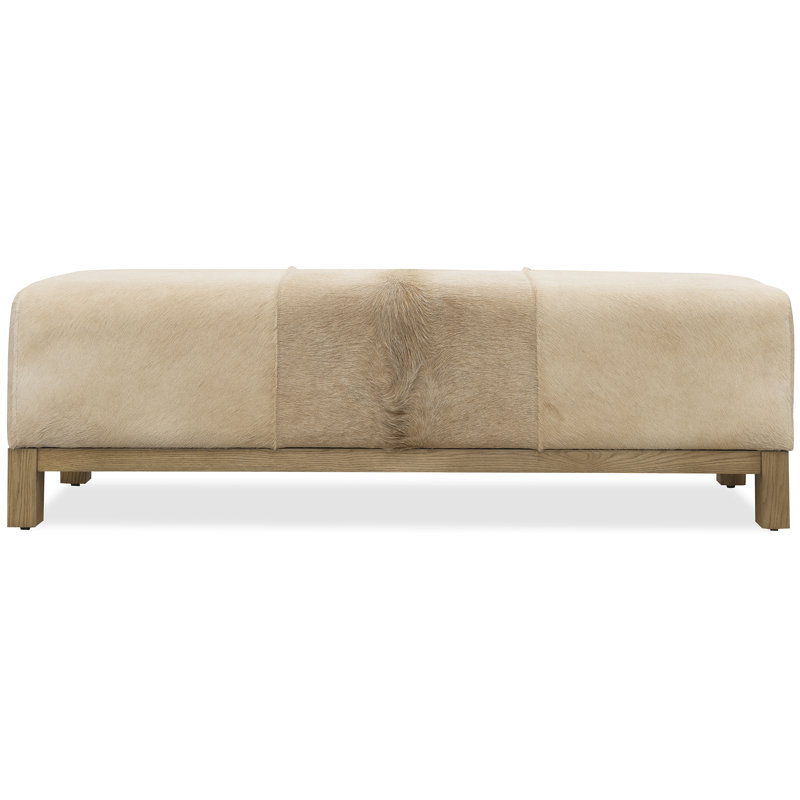 Melange Leather Bench