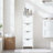 Space-Saving Bathroom Floor Cabinet with 4 Drawers