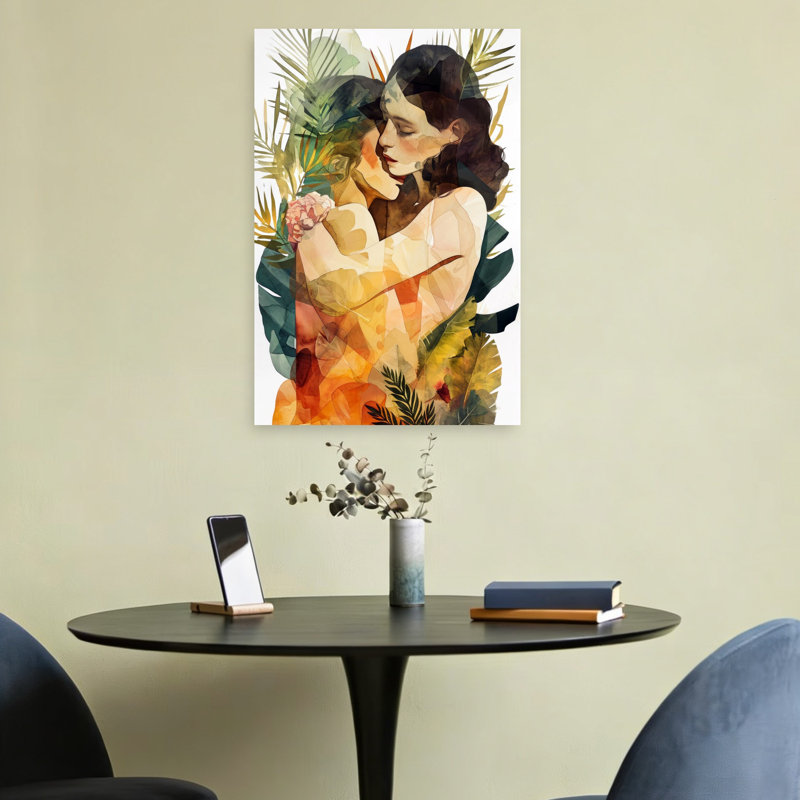 Art mural Tendre tropical, H 24 po x l 16 po