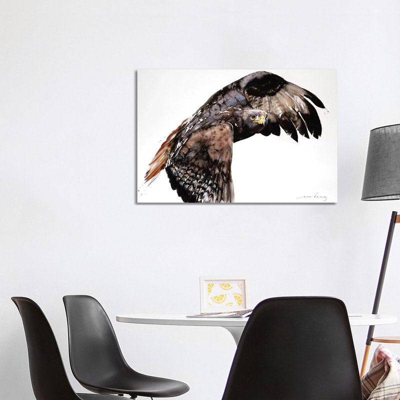 Falcon 1 Piece Wrapped Canvas Wall Art, 20.32 cm H x 30.48 cm W