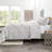 Double Brushed Pleated Duvet Cover Set-1138808774-1138794258