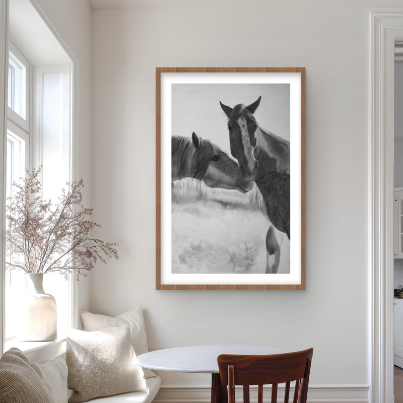 «Horses Lover», reproduction encadrée avec passe-partout, H 36 po x l 24 po, Brown
