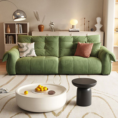 Coussin modulaire en polyester vert