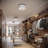 Seawright Linen LED Semi Flush Mount-2090960758