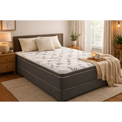 Matelas simple de 10 po, housse pour circulation d'air, ressorts enveloppés, matelas de sommeil réparateur et nuits calmes et confortables