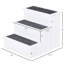 Rampe d'escalier blanche pour animaux 3 niveaux