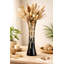 Vase de table brun en bois 14 po