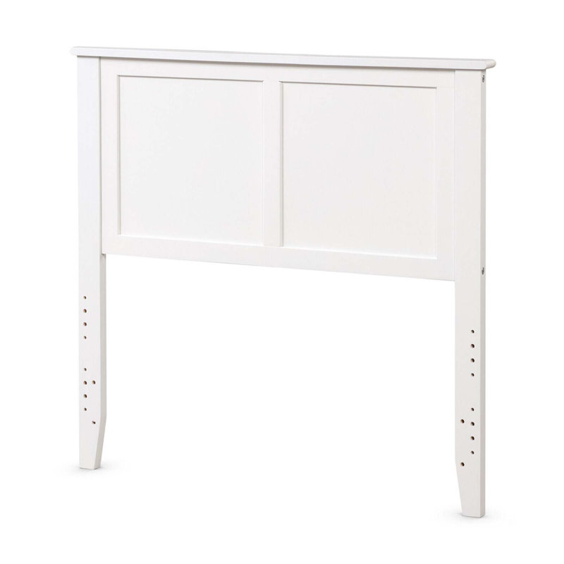 Tête de lit simple à panneau Jawon, Blanc