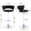 2 tabourets de bar, base en métal avec hauteur réglable, siège en velours, conception simple pour diverses utilisations - noir pour 2 + pieds, repose-pieds, n'importe quel endroit-43579961
