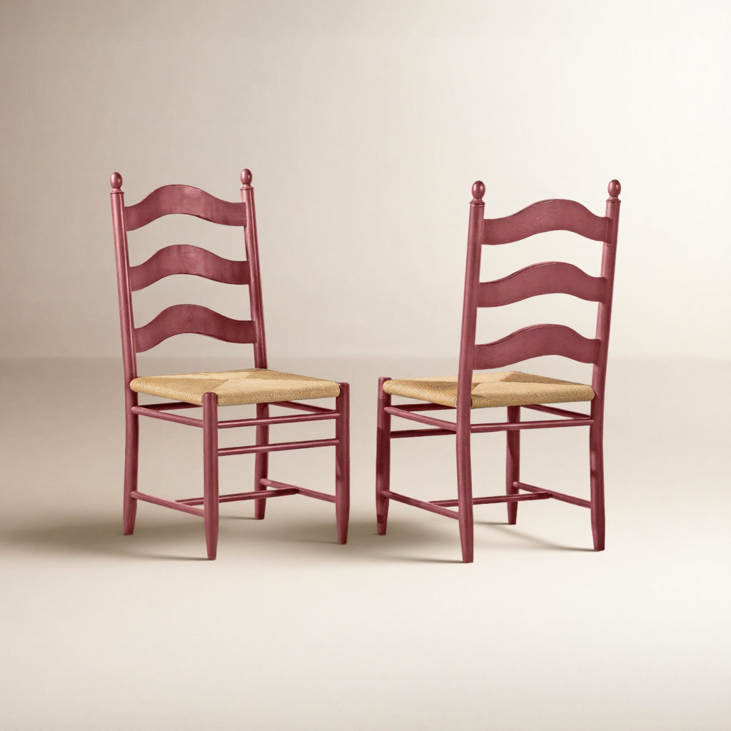 Country Living Oak Dining Chair, Red