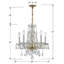 Lustre classique à 5 lumières de style bougie avec détails en cristal Wehr-20210878-20210880