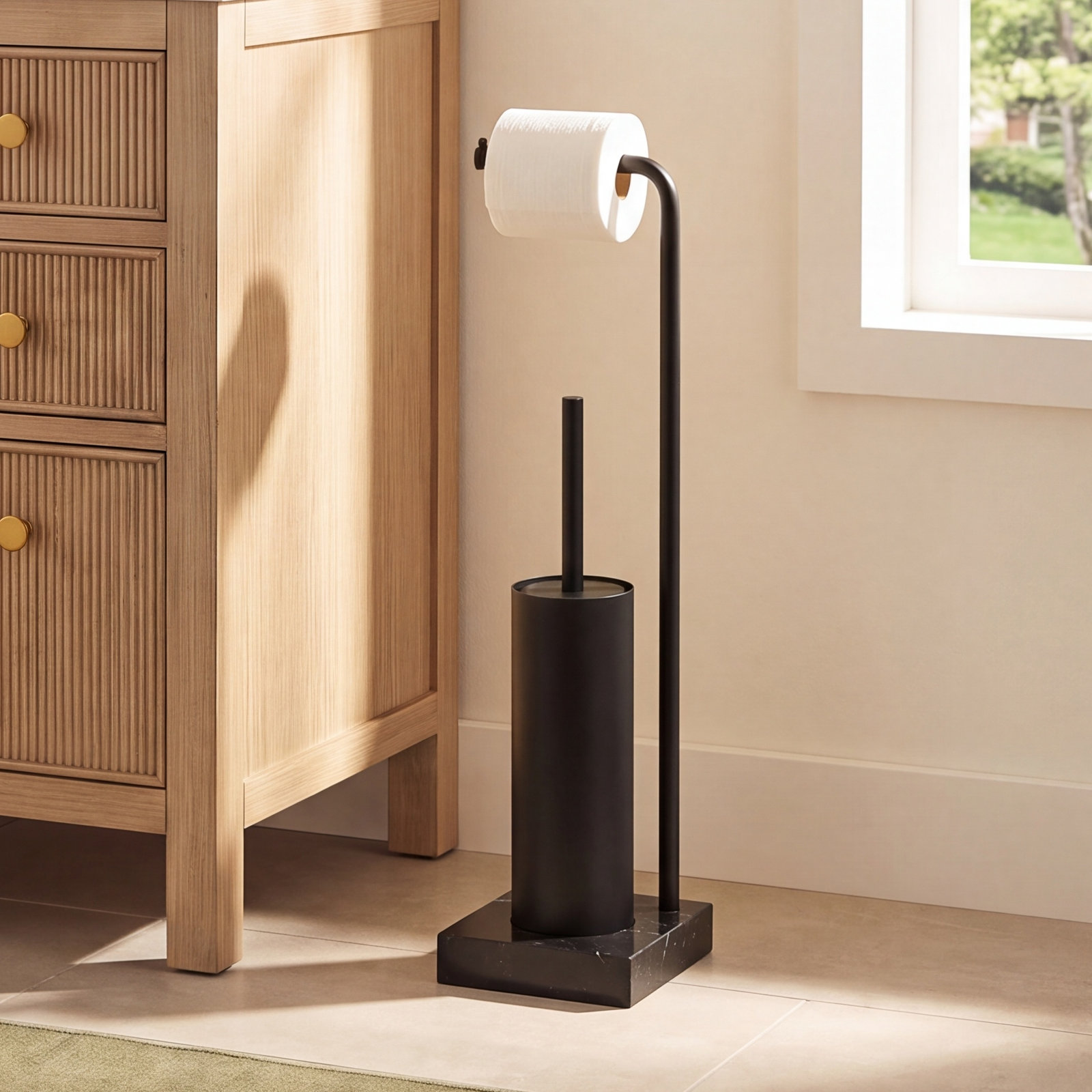 Modo Toilet Brush Set, Matte Black